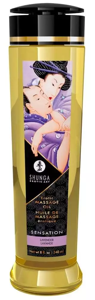 Shunga Luxus-Massageöl Aphrodisia/Rosen240 Lavander (240 ml)