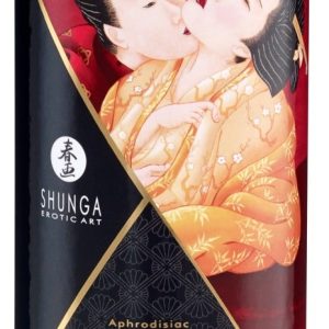 Shunga Aphrodisiac Warming Oil - Blazing Cherry (100ml) Sparkling Strawberry Wine (100 ml)