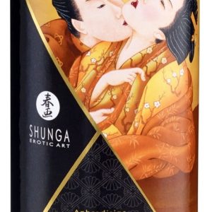 Shunga Aphrodisiac Warming Oil - Blazing Cherry (100ml) Caramel Kisses (100 ml)