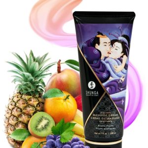 Shunga Kissable Massage Cream - Himbeer Feeling Exotic Fruits (200 ml)