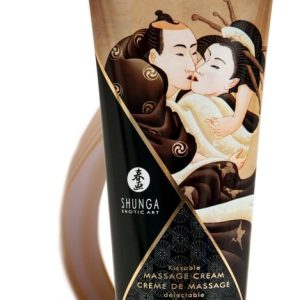 Shunga Kissable Massage Cream - Himbeer Feeling Intoxicating Chocolate (200 ml)