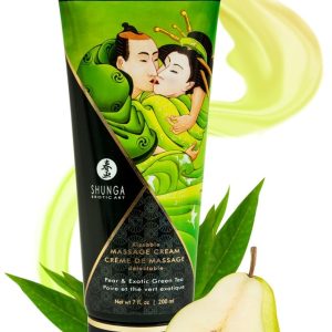 Shunga Kissable Massage Cream - Himbeer Feeling Exotic Green Tea (200 ml)