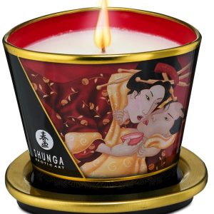 Shunga Luxus Massagekerze Rosen170 Strawberry Sparkling Wine (170 ml)