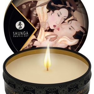 Shunga Luxus-Massagekerze Rosenduft Intoxicating Chocolate (30 ml)