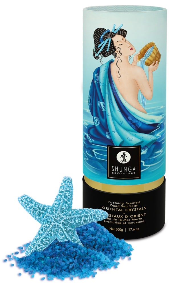 Shunga Oriental Crystals Lotus Flower - Luxuriöses Badesalz Ocean Temptations (600 g)