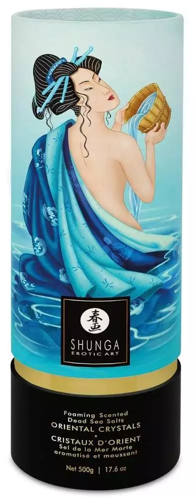 Shunga Oriental Crystals Lotus Flower - Luxuriöses Badesalz Ocean Temptations (600 g)