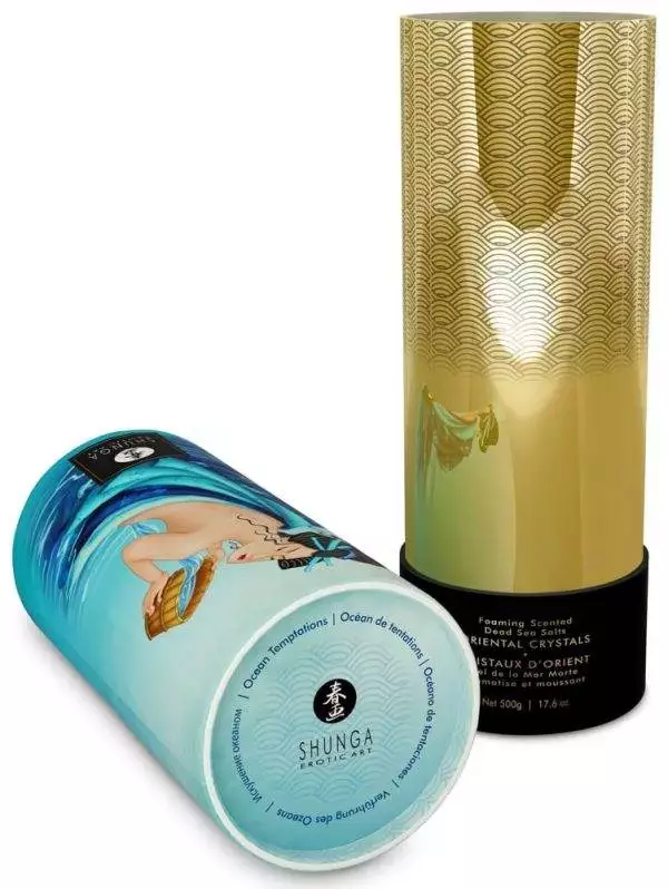 Shunga Oriental Crystals Lotus Flower - Luxuriöses Badesalz Ocean Temptations (600 g)