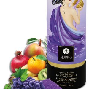 Shunga Oriental Crystals Lotus Flower - Luxuriöses Badesalz Exotic Fruits (600 g)