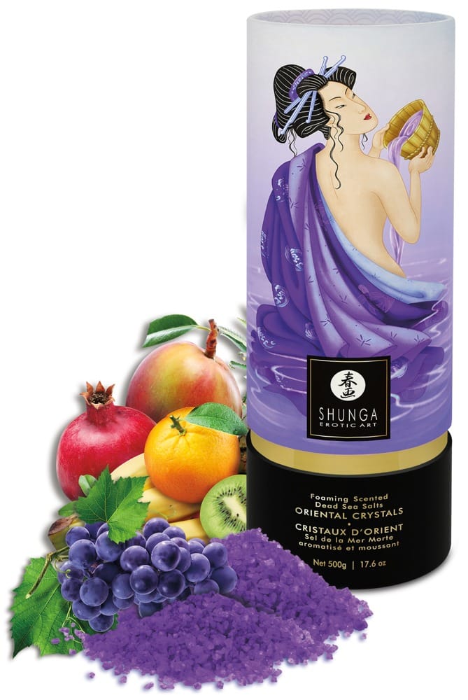 Shunga Oriental Crystals Lotus Flower - Luxuriöses Badesalz Exotic Fruits (600 g)