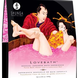 Shunga Lovebath Ocean - Luxuriöses 2-Komponenten-Badepulver (70 Zeichen) Dragon Fruit (650 g)