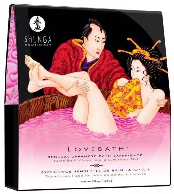 Shunga Lovebath Ocean - Luxuriöses 2-Komponenten-Badepulver (70 Zeichen) Dragon Fruit (650 g)