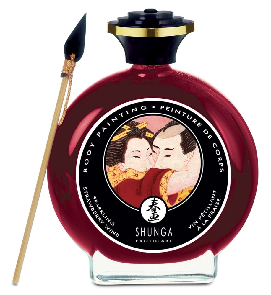 Shunga Body Painting Schokolade 100 ml Strawberry Sparkling Wine (100 ml)