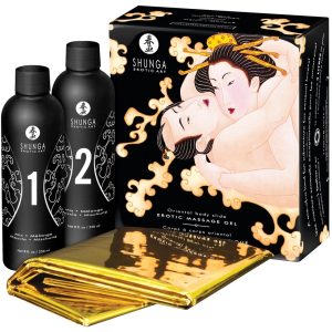 Shunga Oriental Body Slide - Luxuriöses Massage-Set Melon Mango (250 ml)