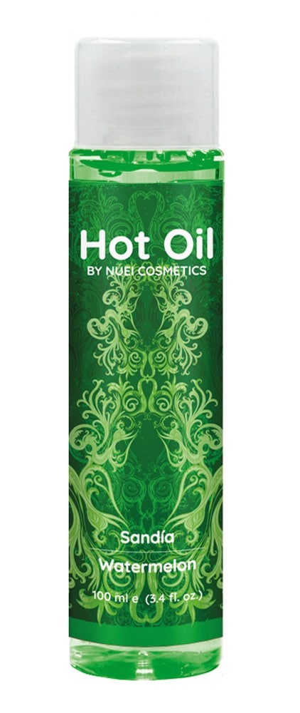 NUEI Hot Oil Strawberry - Veganes Massageöl mit Ginseng-Extrakten (100 ml) Watermelon (100 ml)