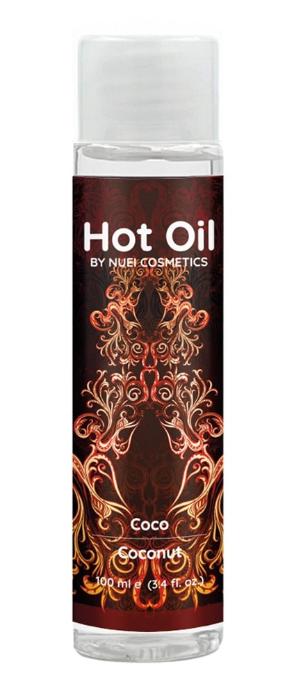 NUEI Hot Oil Strawberry - Veganes Massageöl mit Ginseng-Extrakten (100 ml) Coconut (100 ml)