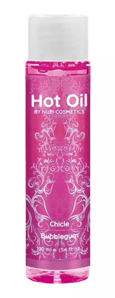 06286620000_nor_a NUEI Hot Oil Strawberry - Veganes Massageöl mit Ginseng-Extrakten (100 ml) Bubble Gum (100 ml)