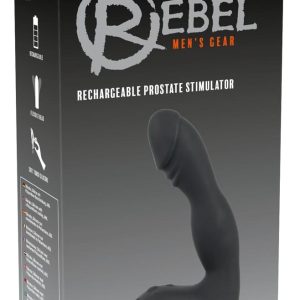 Rebel Prostatastimulator - Flexibler Kopf, 10 Vibrationsmodi schwarz – Verpackung