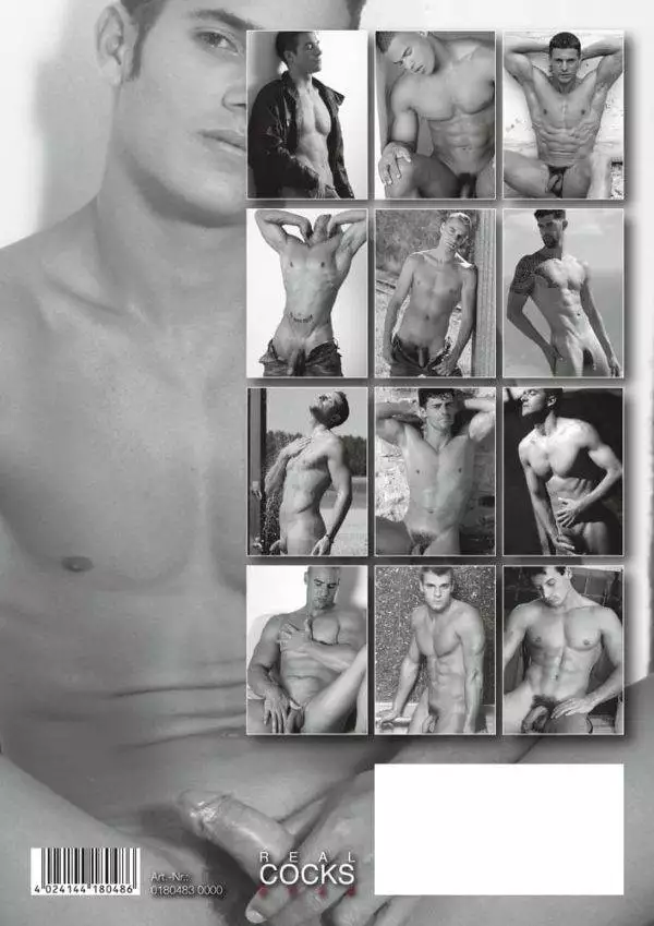 Real Cocks 2025 Pin-up Kalender - 10 x 12 knackige Kerle - A4-Format