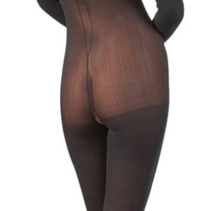 NO:XQSE Catsuit ouvert - Aufregend transparenter Langarm-Catsuit S/M