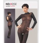 NO:XQSE Catsuit ouvert - Aufregend transparenter Langarm-Catsuit S/M