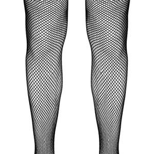 Cottelli LEGWEAR - Spitzen Netzstrümpfe M