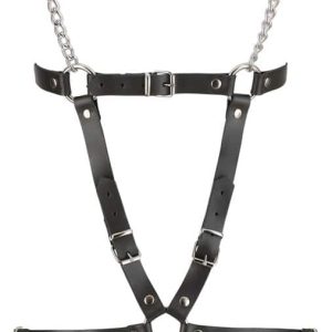 ZADO Fetisch Harness mit Ketten S-L