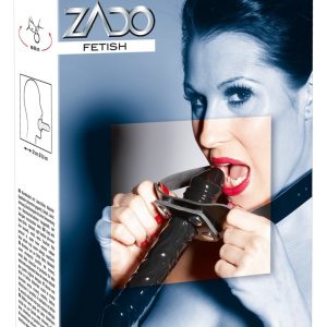 ZADO Mundknebel mit Latexdildo - Für schweigsame Stoßmomente unisize