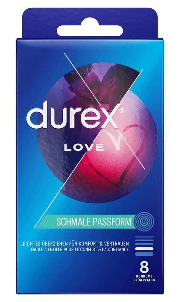 Durex Easy-on Kondome - Extrafeucht, dermatologisch getestet (8 Stück)