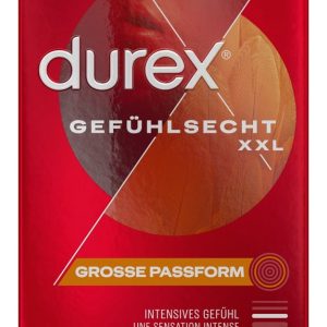 Durex Extra Groß - Dünne, transparente Kondome (8 Stück) (8 Stück)