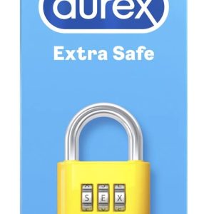 Durex Extra Safe - Transparentes Kondom mit starker Feuchtbeschichtung (10 Stk.) (10 Stück)