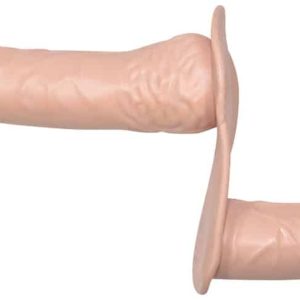 You2Toys Doppeldildo Strap-On - Für lesbische Lust und Pegging Hautfarben hell/Schwarz