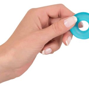 You2Toys Stretchy Cock Ring - Macht ihn stark und standhaft! Milchig/Blau