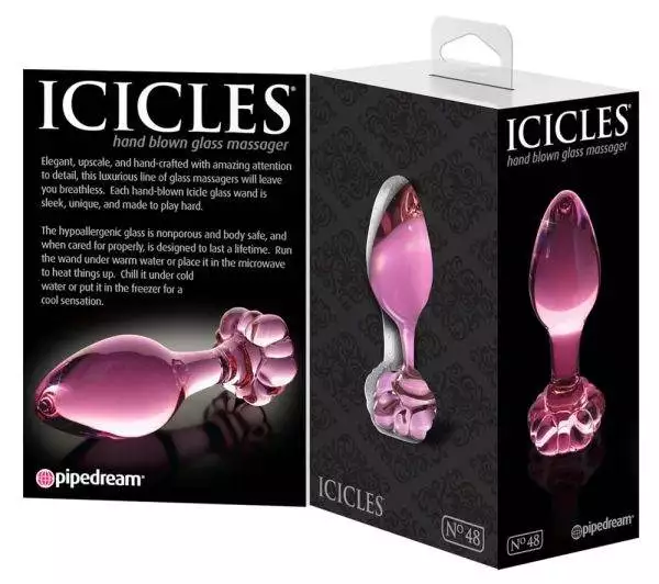 Icicles Analplug - Blütenstopper, handgefertigt