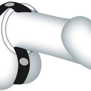 Sextreme Bad Kitty Cock/Ball Ring - Lederimitat mit 3 Penisringen