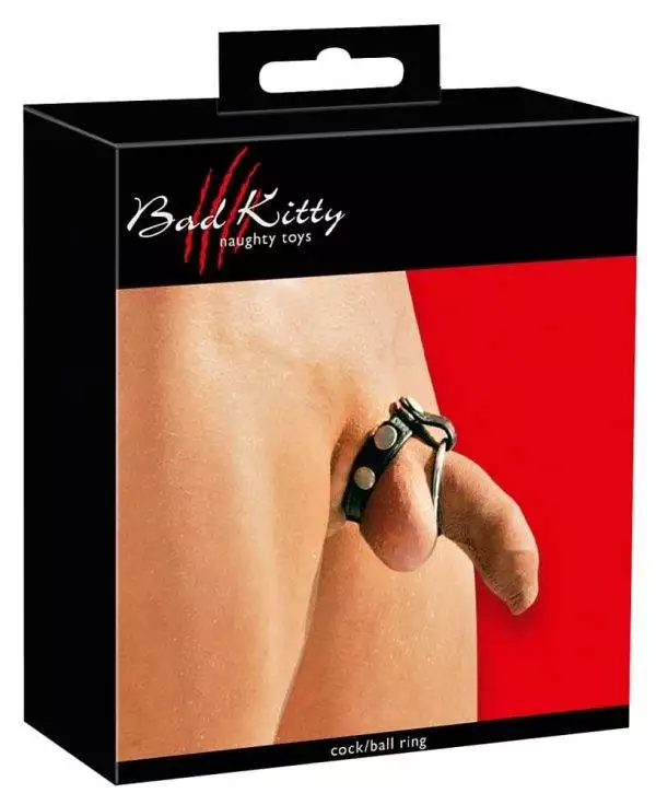 05108070000_verp Sextreme Bad Kitty Cock/Ball Ring - Lederimitat mit 3 Penisringen