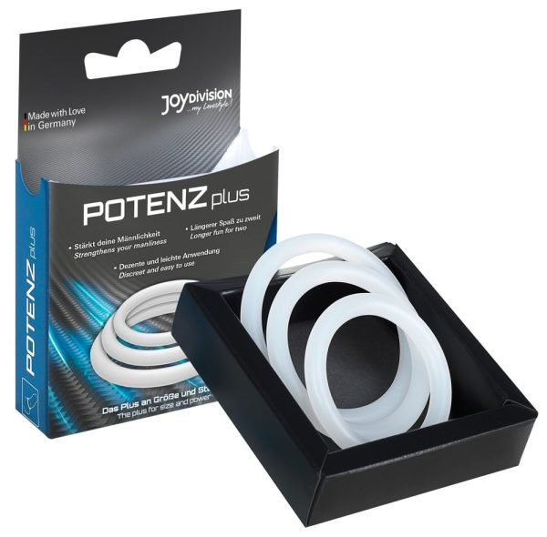 Joydivision Toys - POTENZplus Penisringe 3er Set Milchig