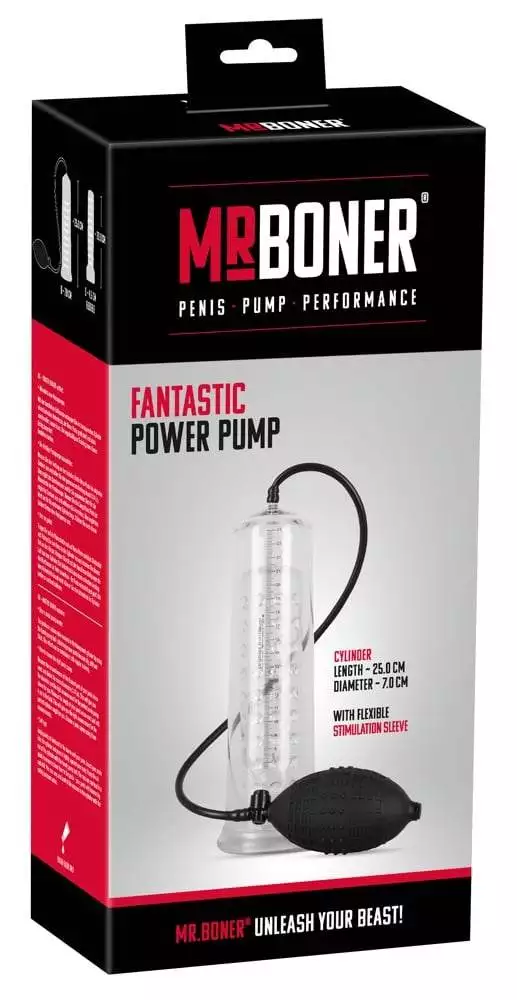 Mister Boner Power Pump - Penispumpe mit Noppenstruktur