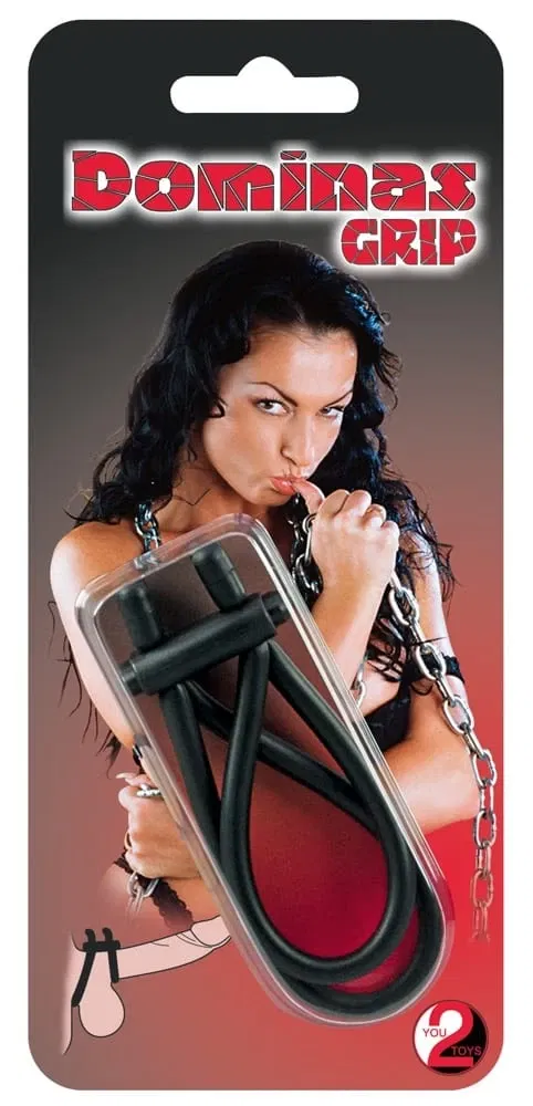 You2Toys Dominas Grip - Individuell einstellbare Penis- und Hodenschlaufe aus Latex (1 Stück)
