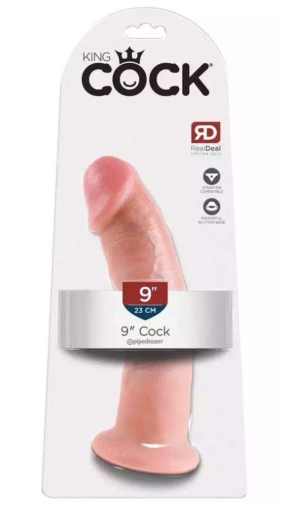 05132880000_verp King Cock Naturdildo - Realistisch, mit Saugfuß und Strap-on-kompatibel Flesh