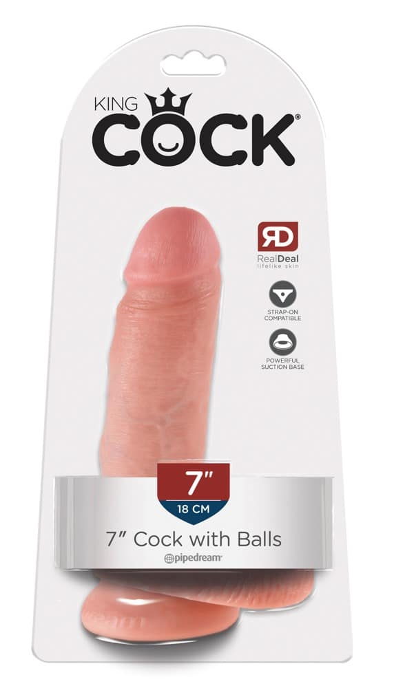 King Cock Naturdildo 17,8 cm - Realistischer Dildo Light