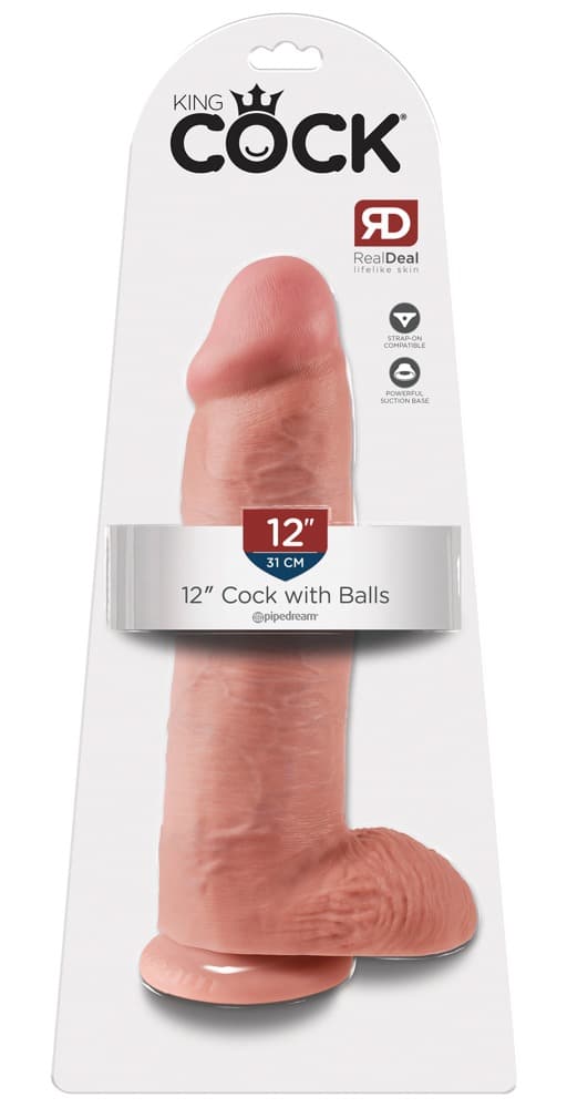 King Cock Realistischer Dildo mit Saugfuß Light