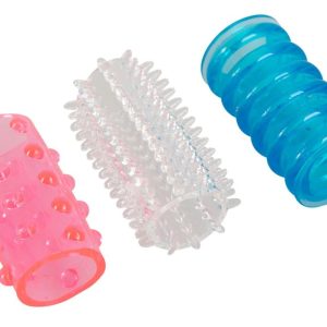 You2Toys Orgasmus-Feeling TOTAL! Penismanschetten 3er-Set transparent/pink/blau