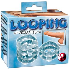 You2Toys Looping Penisringe - Dehnbare Hodenringe im Set (1 Paar)