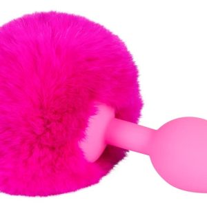 Colorful Joy Bunny Tail Plug - Analplug mit fluffigem Puschel