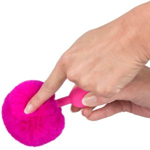 Colorful Joy Bunny Tail Plug - Analplug mit fluffigem Puschel