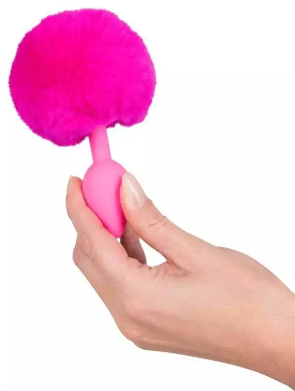 Colorful Joy Bunny Tail Plug - Analplug mit fluffigem Puschel
