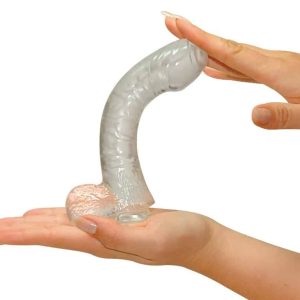 NMC Buttcock Transparent - Biegsamer Dildo mit Saugfuß transparent