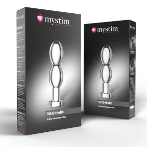 Mystim Ovaldildo - Bi-polarer E-Stim-Dildo