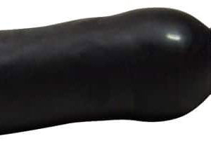 You2Toys Aufpumpbarer Latex-Dildo - Groß, Schwarz