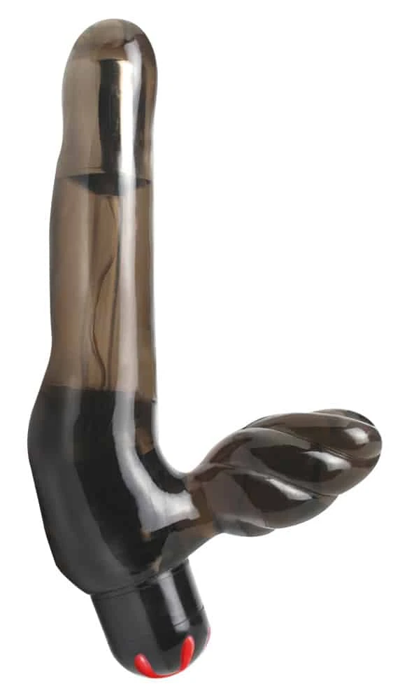 Fetish Fantasy Series - Gurtloser Strap-on mit Doppelvibrator Rauch Fetish Fantasy Series - Gurtloser Strap-on mit Doppelvibrator Rauch